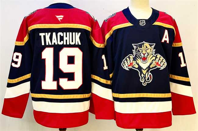 Men%27s Florida Panthers #19 Matthew Tkachuk Black 2024-25 Home With A Patch Stitched Hockey Jersey->los angeles kings->NHL Jersey